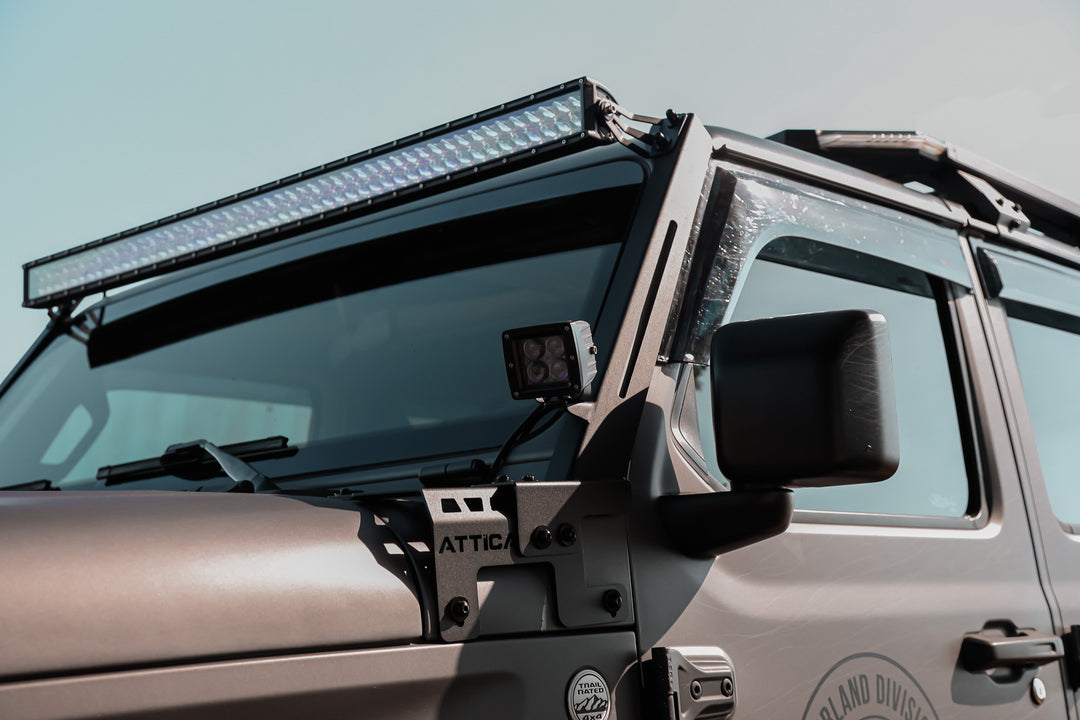 2018-2024 Jeep Wrangler JL Frontier Series Light Mount Brackets