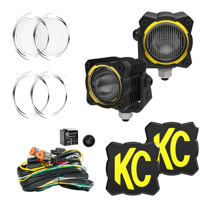 KC HiLites - FLEX ERA® 1 - 2-Light Master LED Light Pod Kit