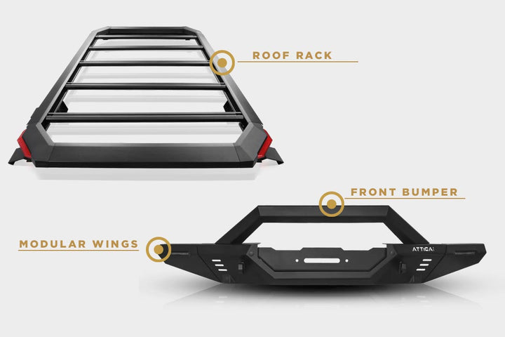 2021-2024 Ford Bronco- (F)Bumper+Bumper Wing+Roof Rack