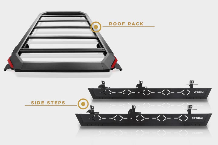 2021-2024 Ford Bronco - Side Steps+Roof Rack