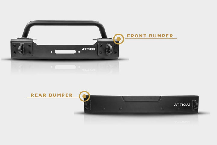 2018-2024 Jeep Wrangler-Front & Rear Bumper