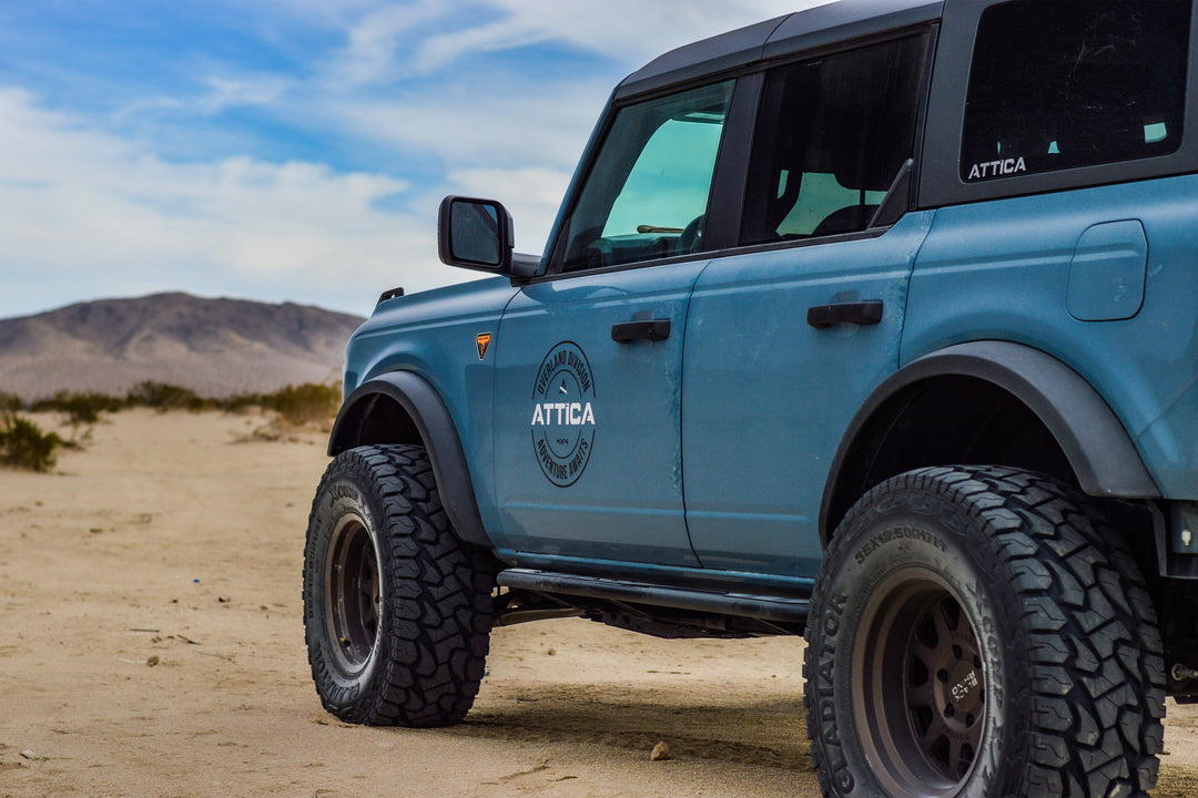 2021-2024 Ford Bronco-Rock Sliders+Roof Rack